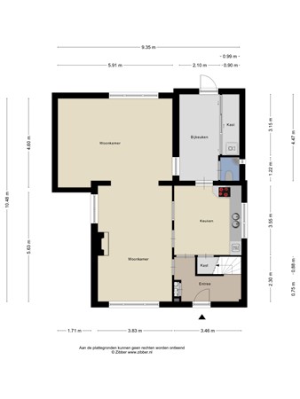 Floorplan - Oude Dijk 37, 5298 BA Liempde